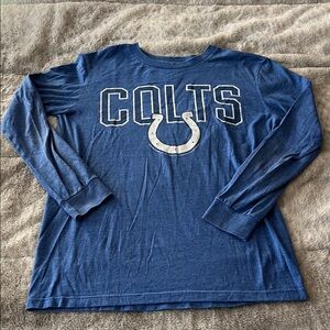 NFL Blue Colts Kids Long Sleeve Tee